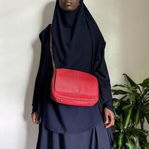 Vintage‎ Red Crossbody/shoulder Messanger Bag